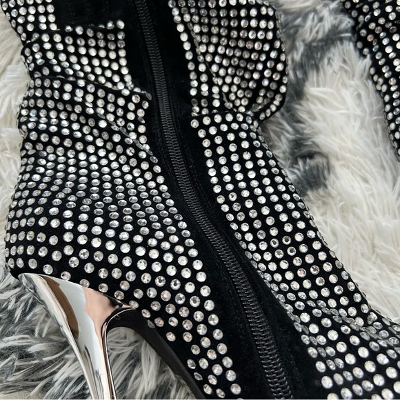 Jeffrey Campbell Rhinestone Slouch Boots - Picture 2 of 12